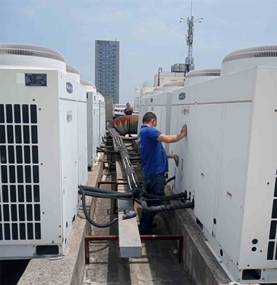 娄星中央空调制热和不制冷系统维修方法